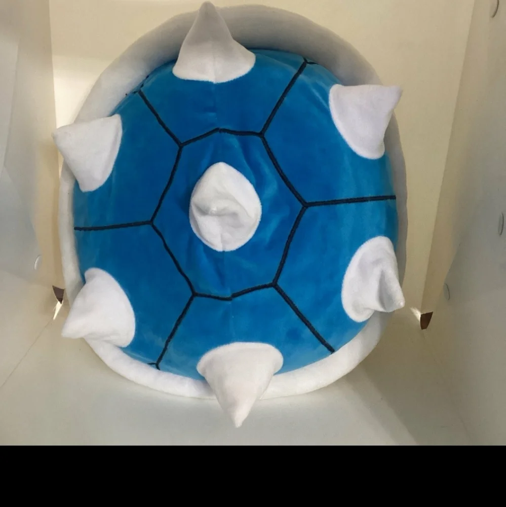 Nintendo Mario Kart Blue Shell Decorative Pillow Plush  pre-owned No Tags